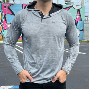 Three Sixty Six  Men's Gray Lightweight Hoodie Size Medium